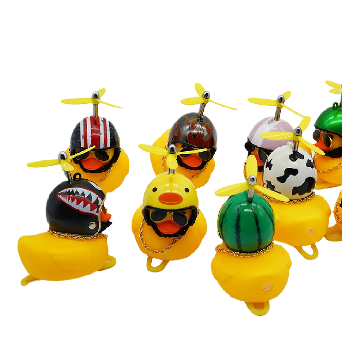 光るプロペラアヒル