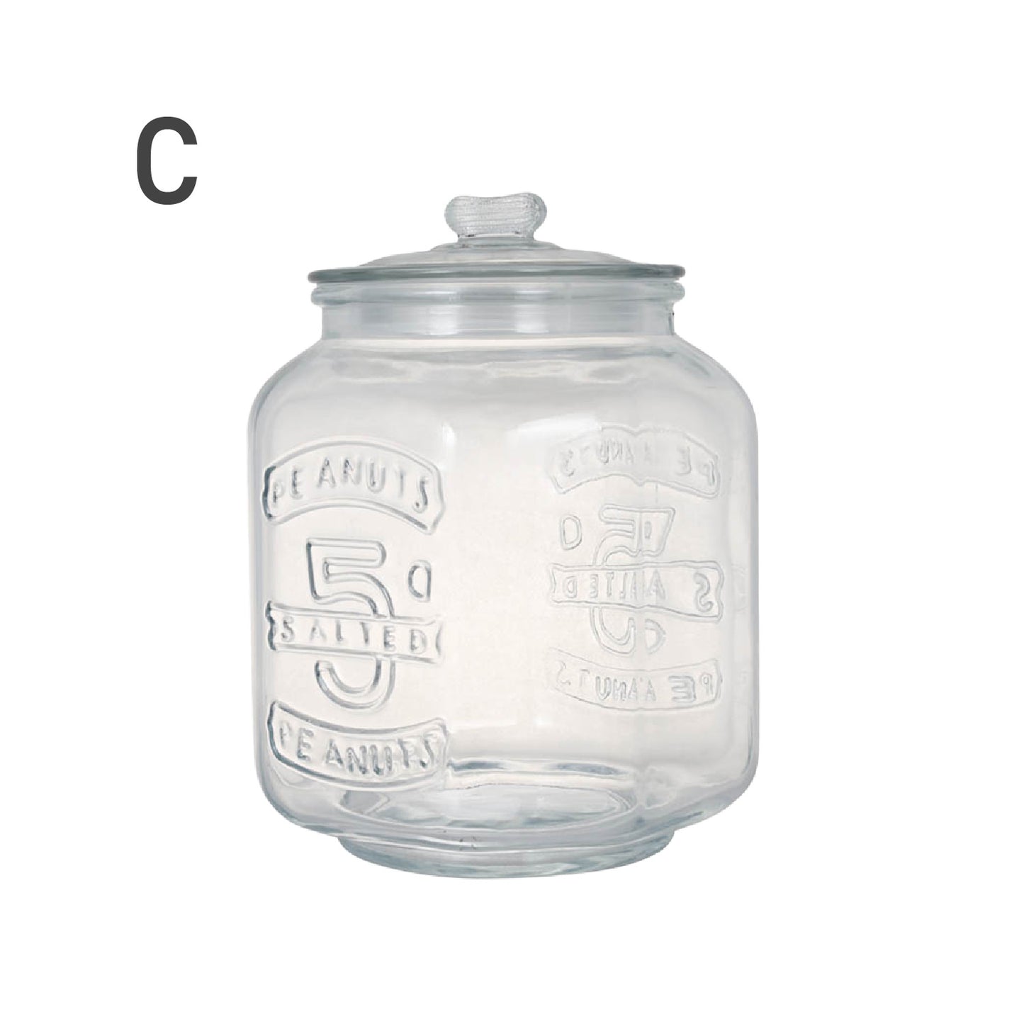 GLASS COOKIE JAR
