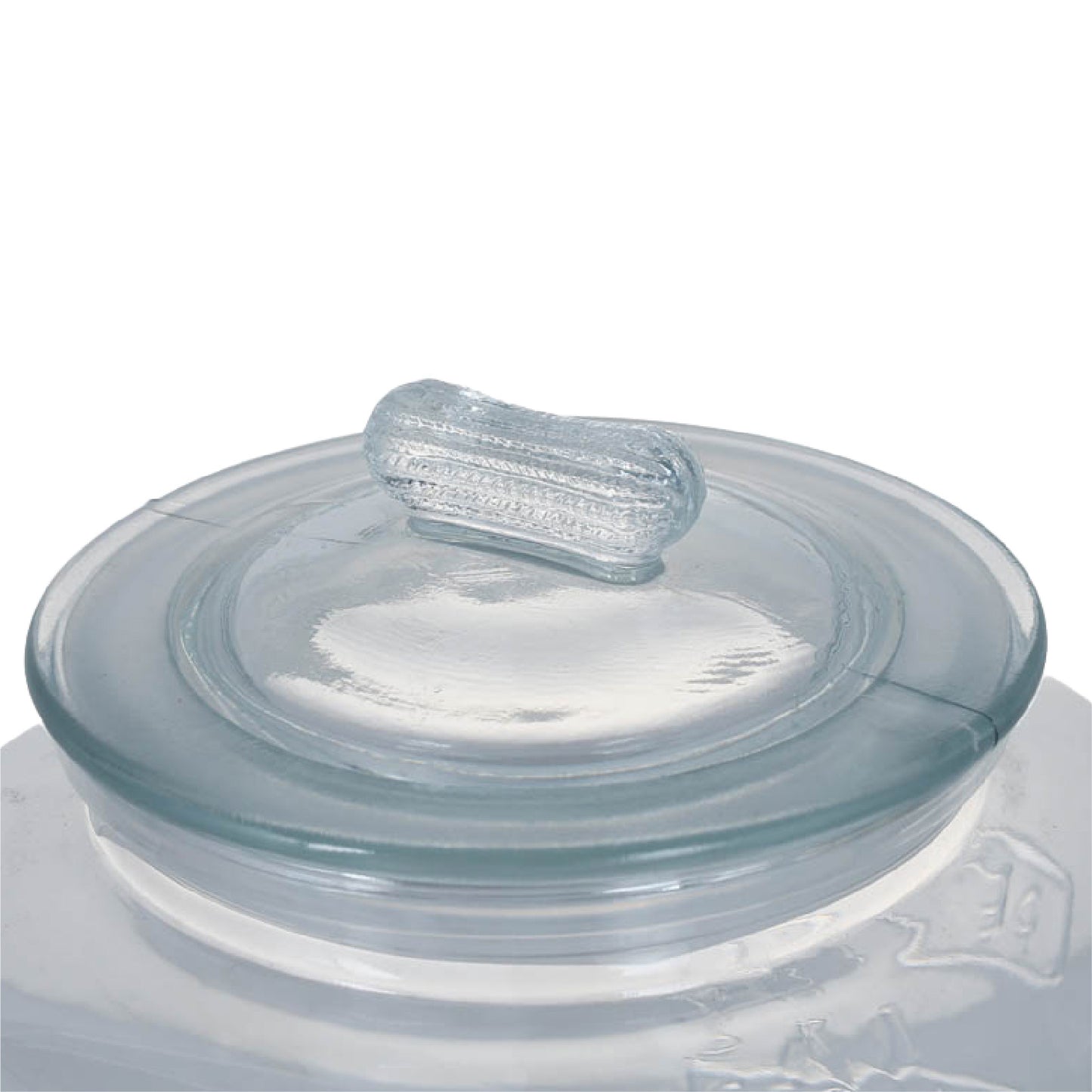 GLASS COOKIE JAR