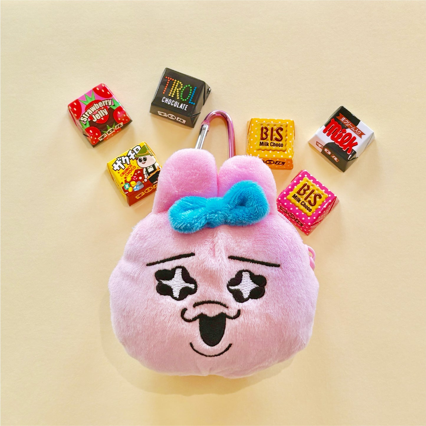 おぱんちゅうさぎ ぬいぐるみファスナーマスコット