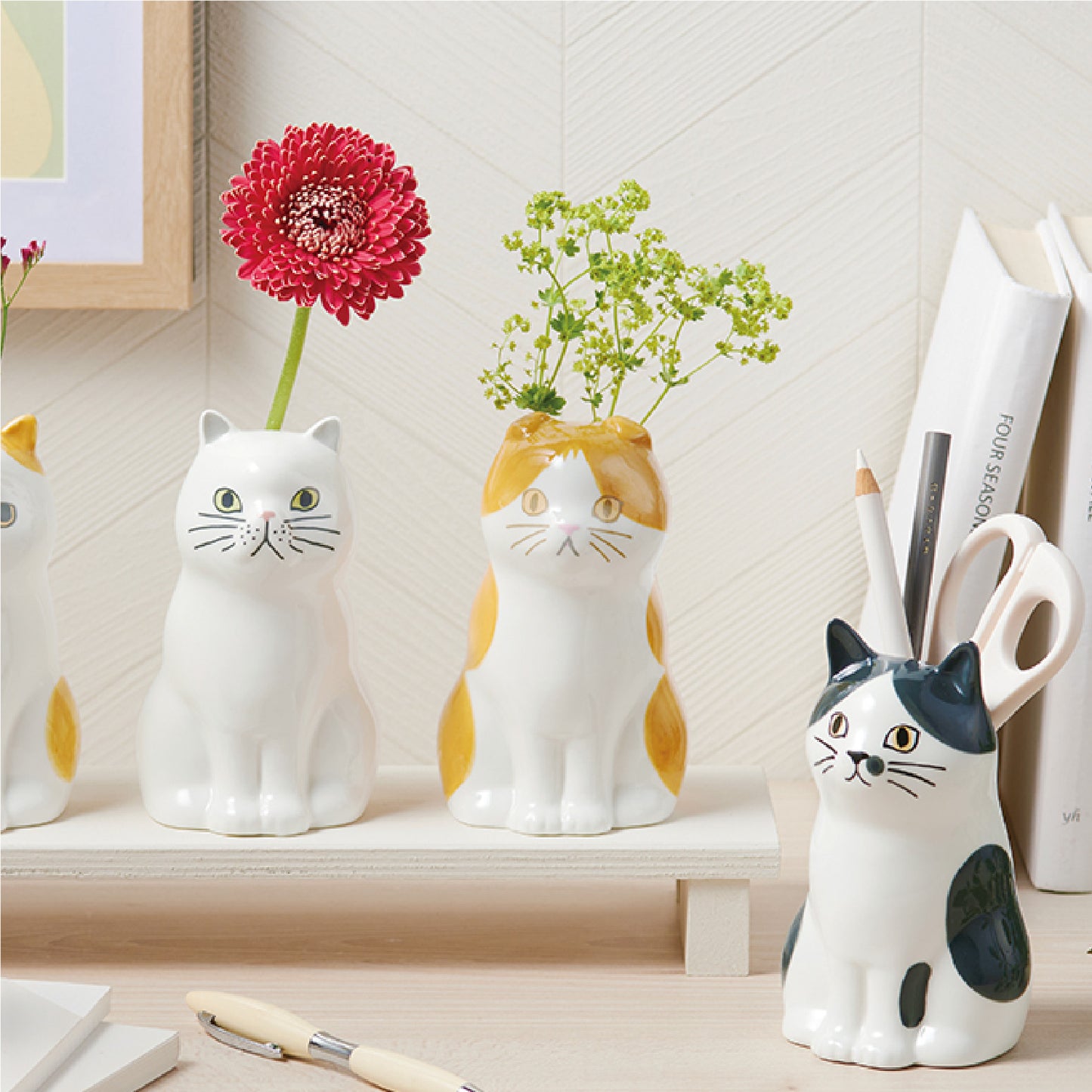 CAT フラワー&ペンスタンド