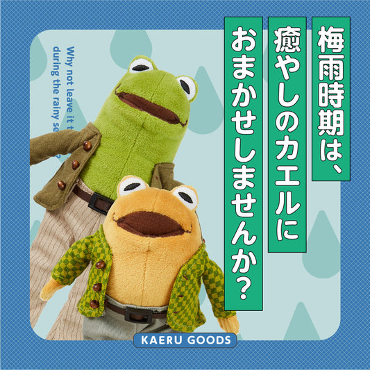 梅雨時期は、癒やしのカエルにおまかせしませんか？