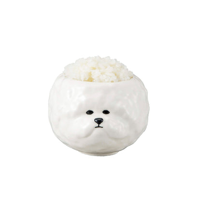 お茶碗　ビションフリーゼ