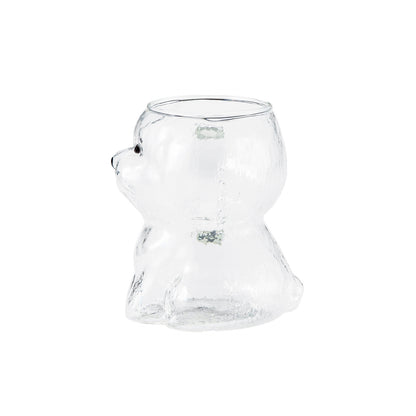 ダイカットガラスマグ　ビションフリーゼ