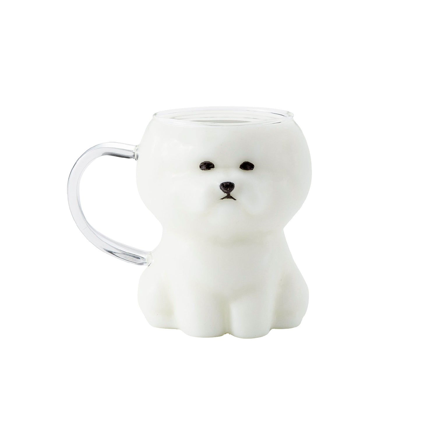 ダイカットガラスマグ　ビションフリーゼ