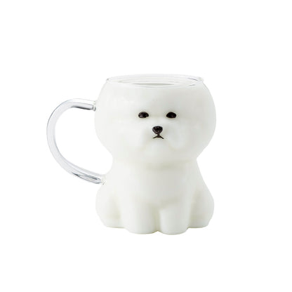 ダイカットガラスマグ　ビションフリーゼ