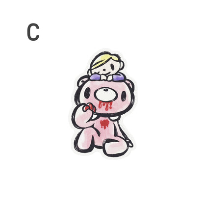 GLOOMY 和紙ステッカー 墨絵