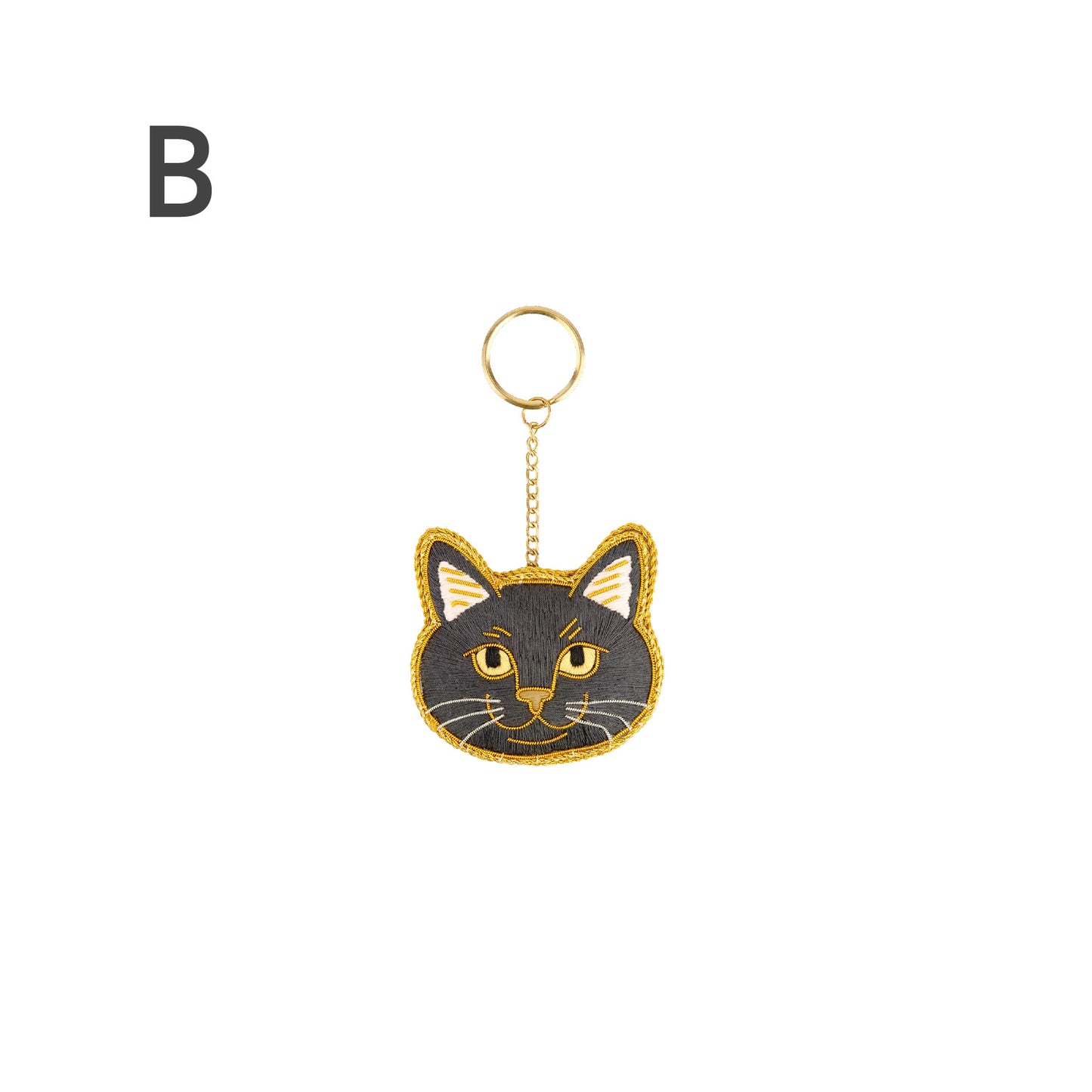 ニャトリエ 刺繍キーホルダー