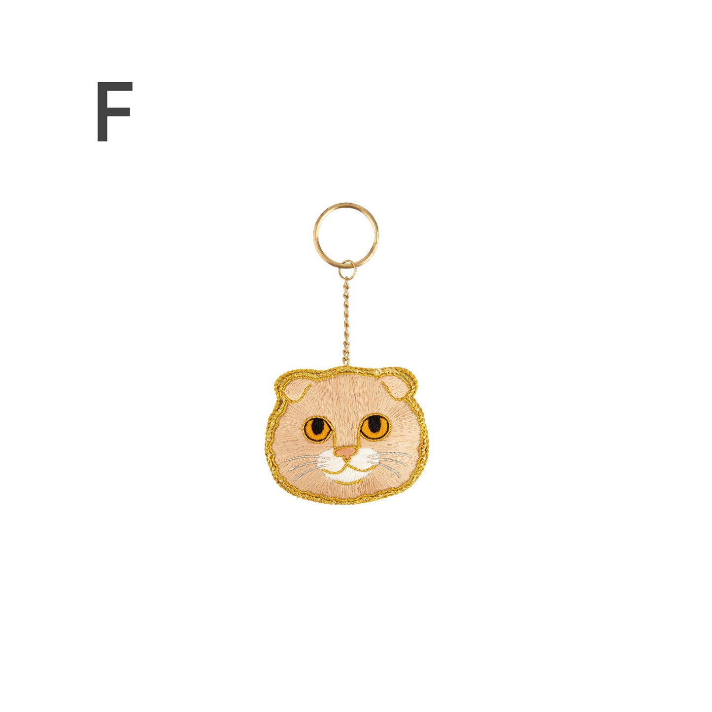 ニャトリエ 刺繍キーホルダー