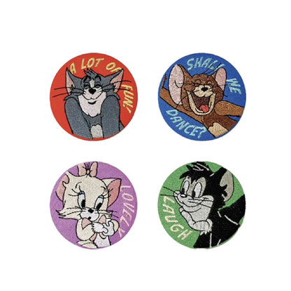 トムとジェリー シークレット刺繍缶バッジ 単品１２個