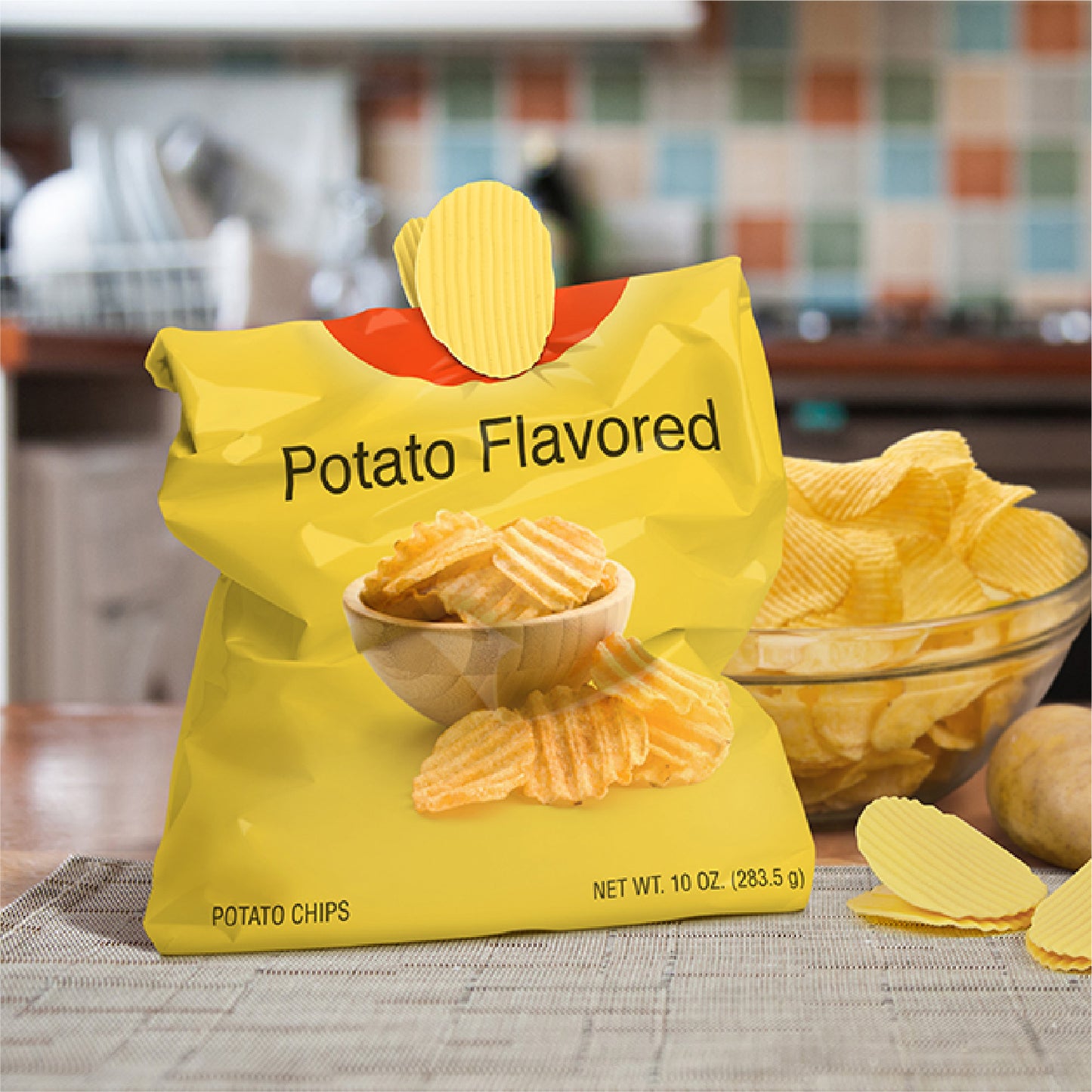 Fred ポテトチップスクリップ 4pcs