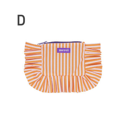 MERCI　Stripeコットンポーチ