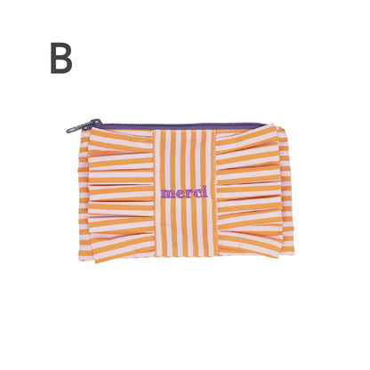 MERCI　Stripeコットンポーチ