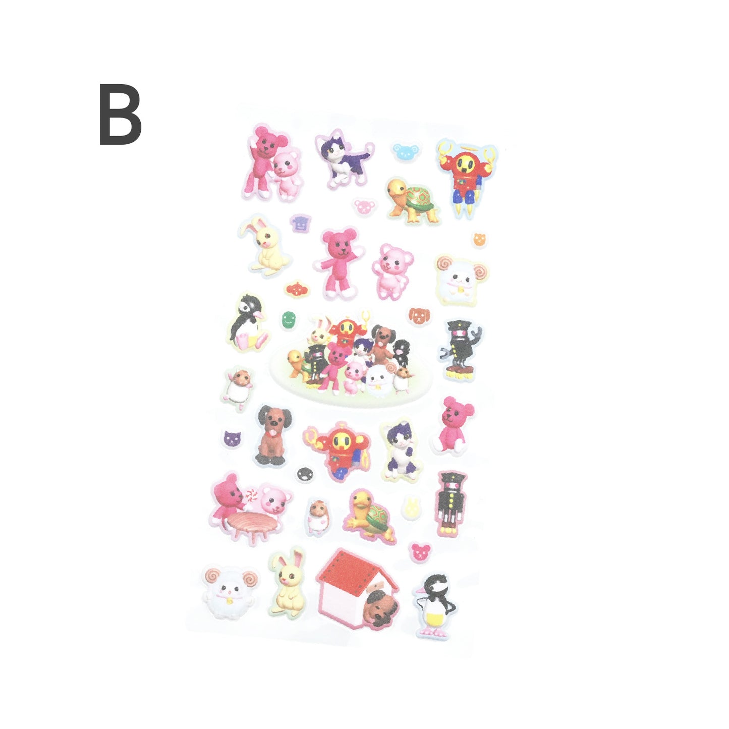 PostPet　ぷっくりフロッキーシール　