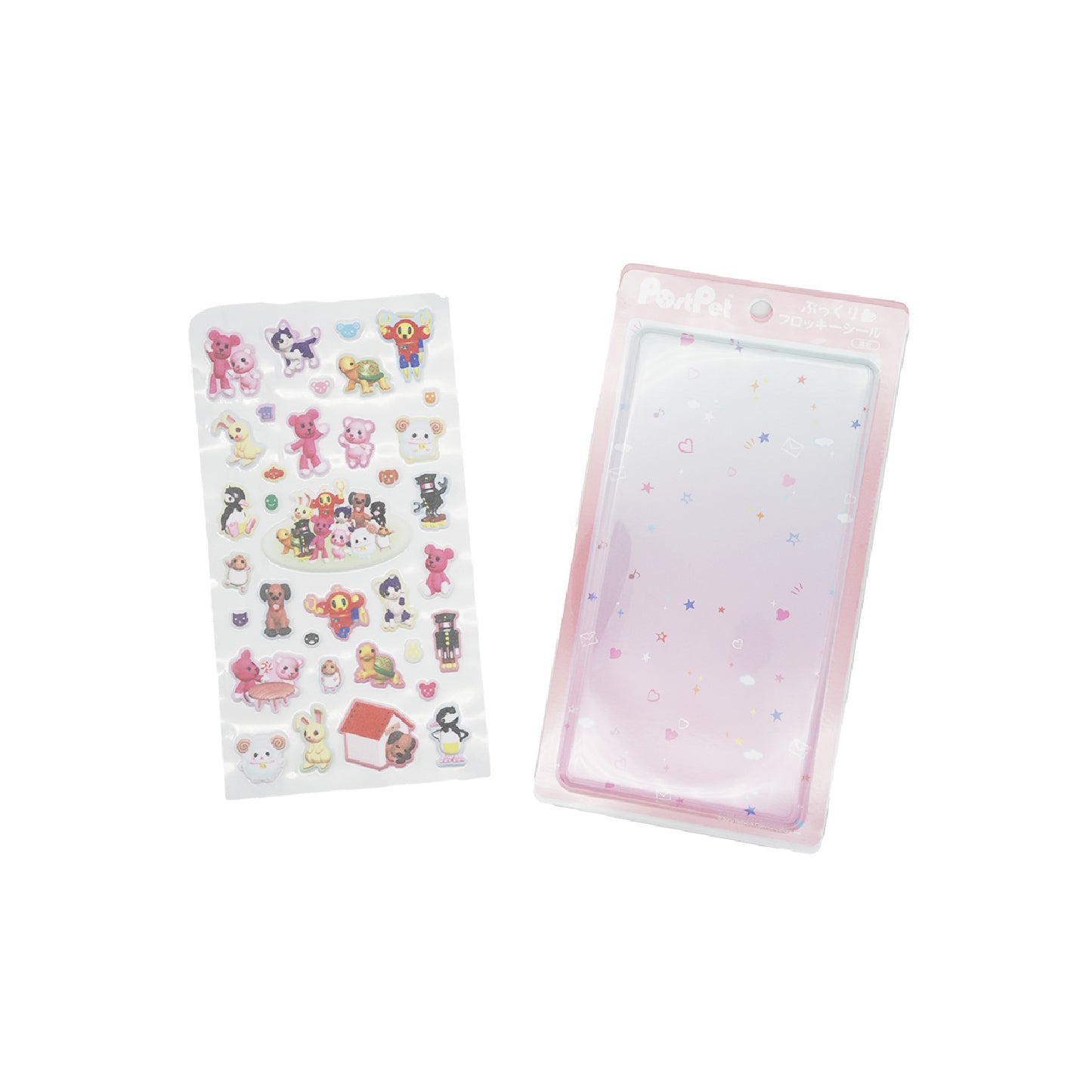 PostPet　ぷっくりフロッキーシール　