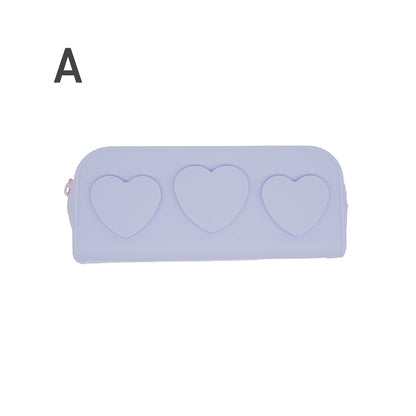 Tippi シリコンペンケース ハート （パープル・ピンク・グリーン）