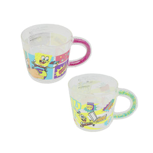 スポンジボブ ビーズハンドル耐熱ガラスマグ